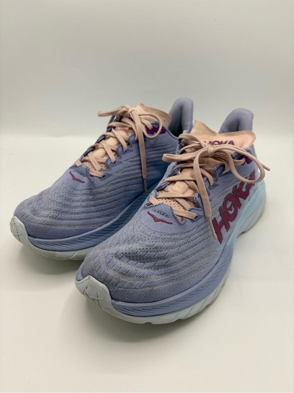 Hoka One One Mach 5 Shoes Womens Size 10B Purple Running Trainer Sneakers Read